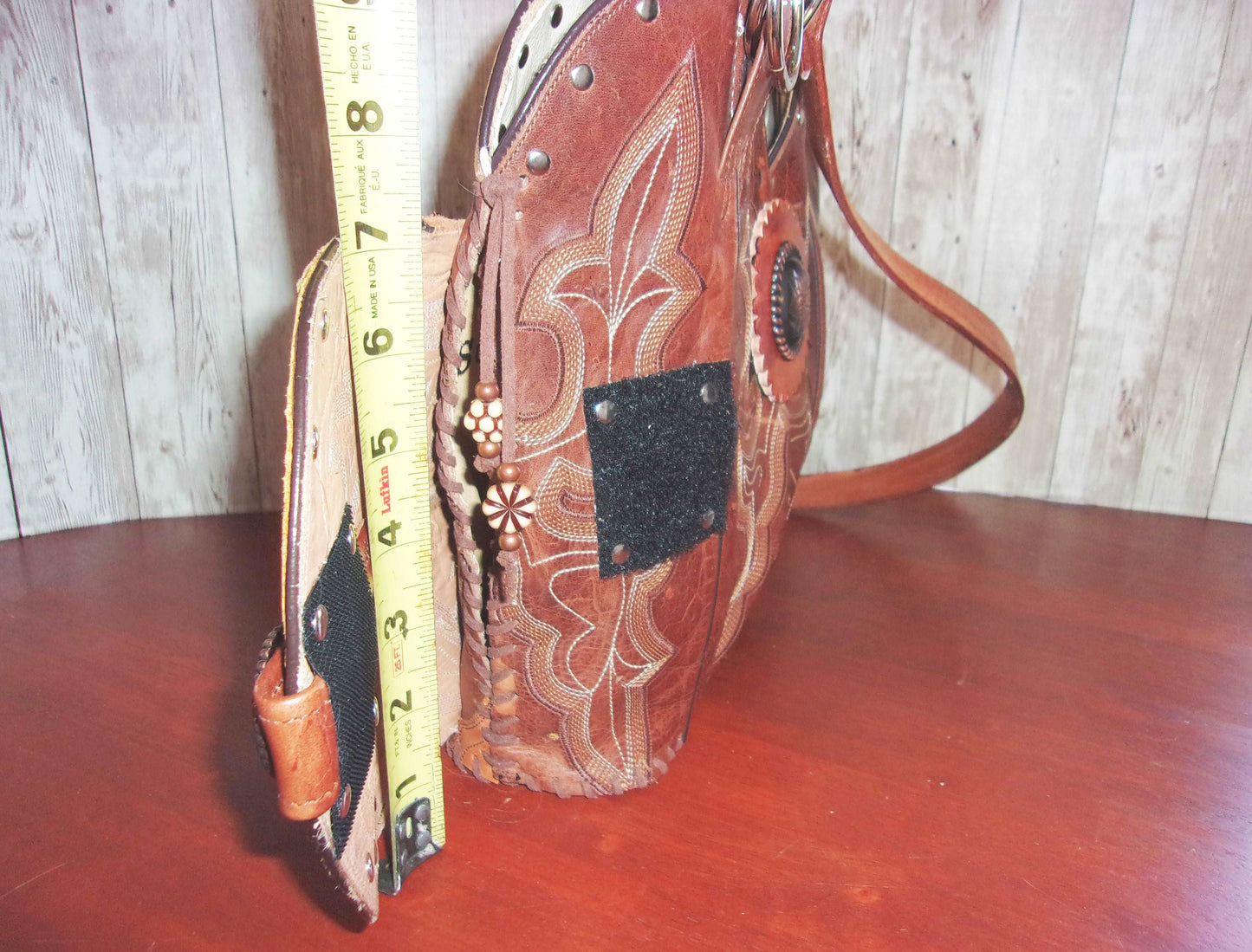 Concealed Carry Cowboy Boot Purse CB63 handcrafted from cowboy boots. Shop Handbags at ChrisThompsonBags.com and buy the best 2nd amendment, conceal carry purse, concealed carry, concealed for her, concealedcarry purse, cowboy boot purse, cowgirl concealed, handgun bag, leather conceal bag, unique concealed, western conceal, western concealed at Chris Thompson Bags.