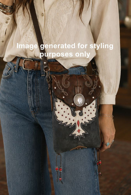Cowboy Boot Crossbody Hipster Bag HP1152