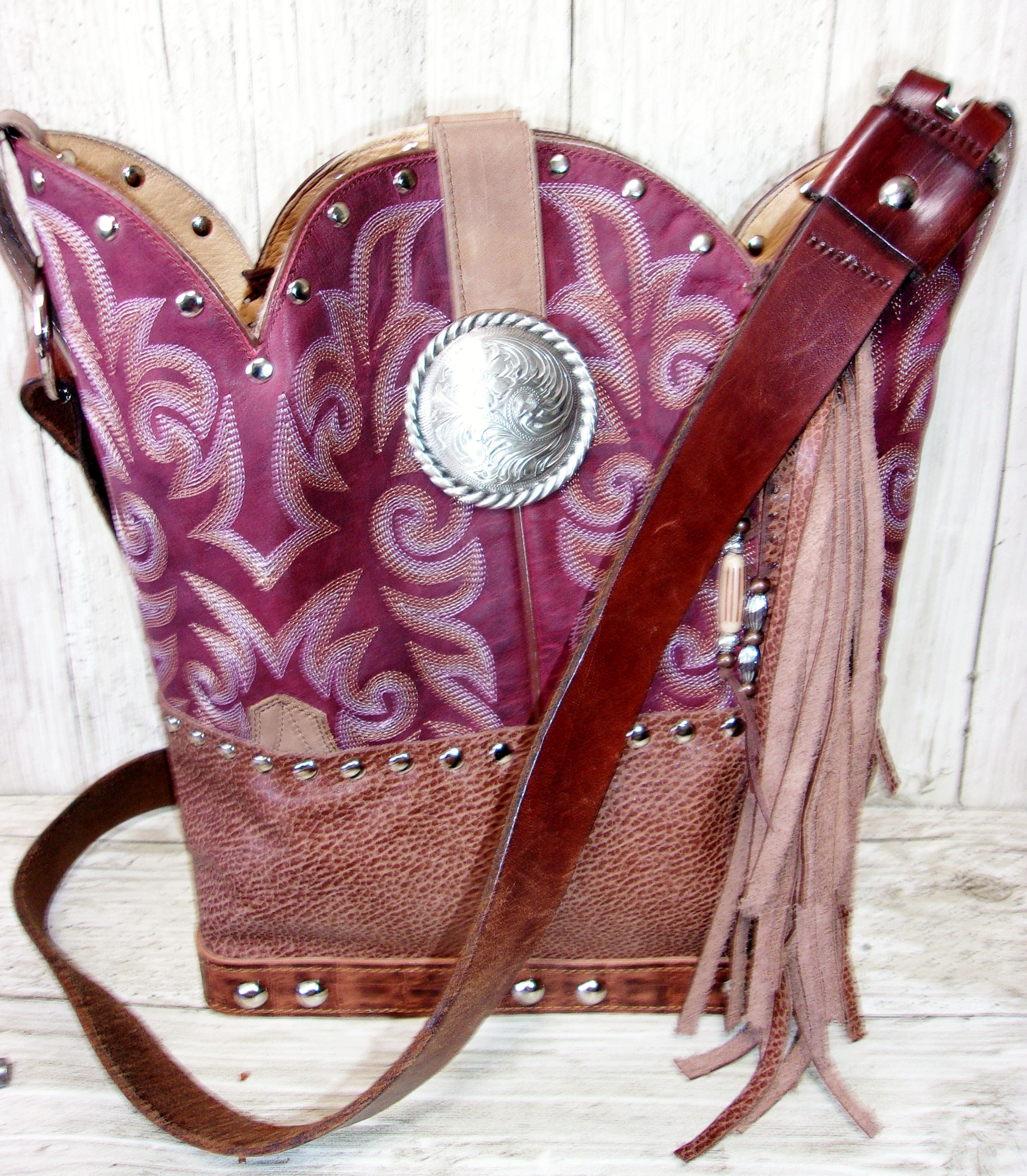 Handmade Leather Boot store Purse