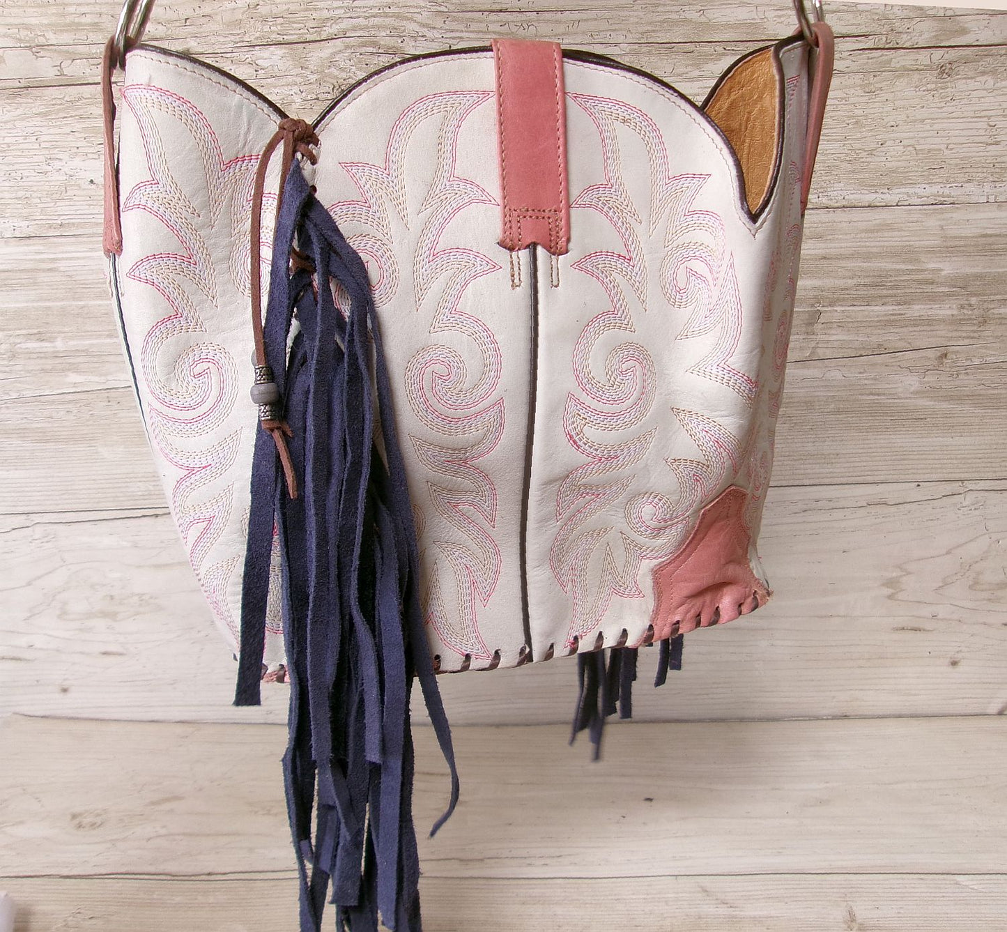 Bucket Bag Cowboy Boot Fringe Purse BK142