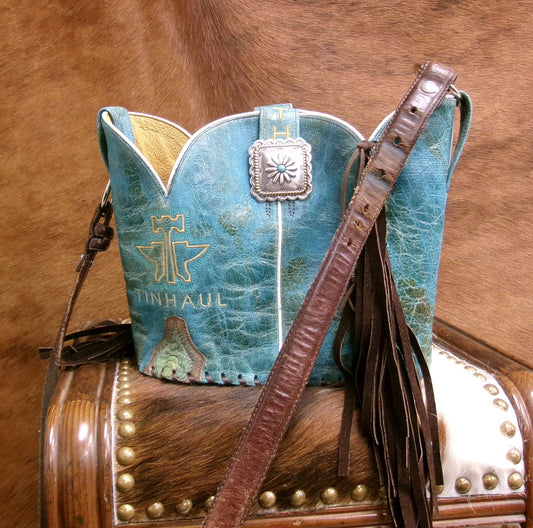 Bucket Bag Cowboy Boot Fringe Purse BK150