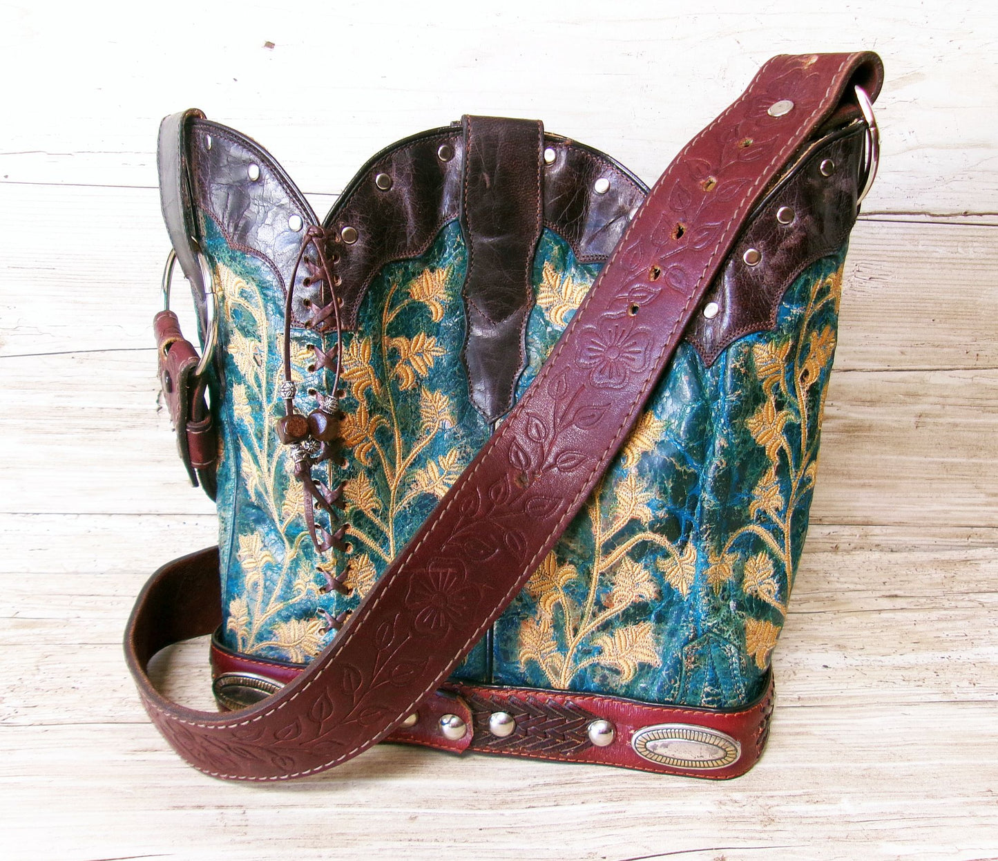 Bucket Bag Cowboy Boot Purse BK158