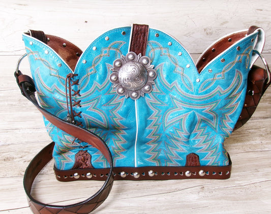 Bucket Bag Cowboy Boot Purse BK162