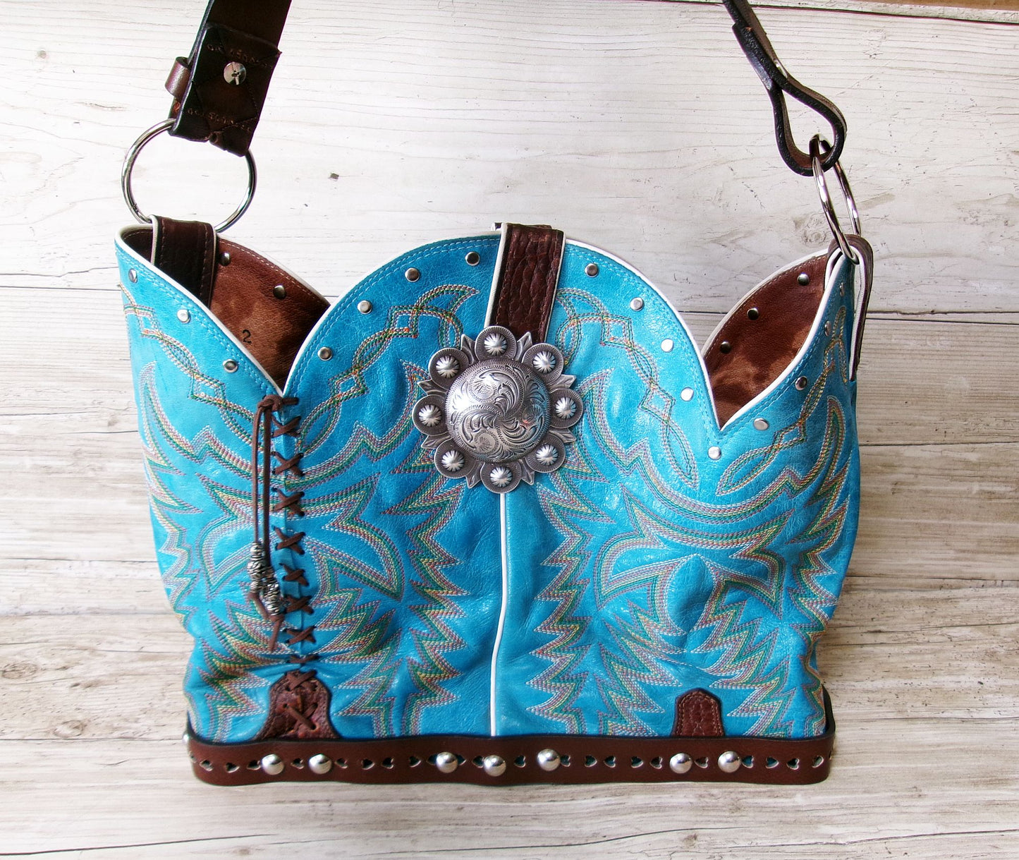 Bucket Bag Cowboy Boot Purse BK162