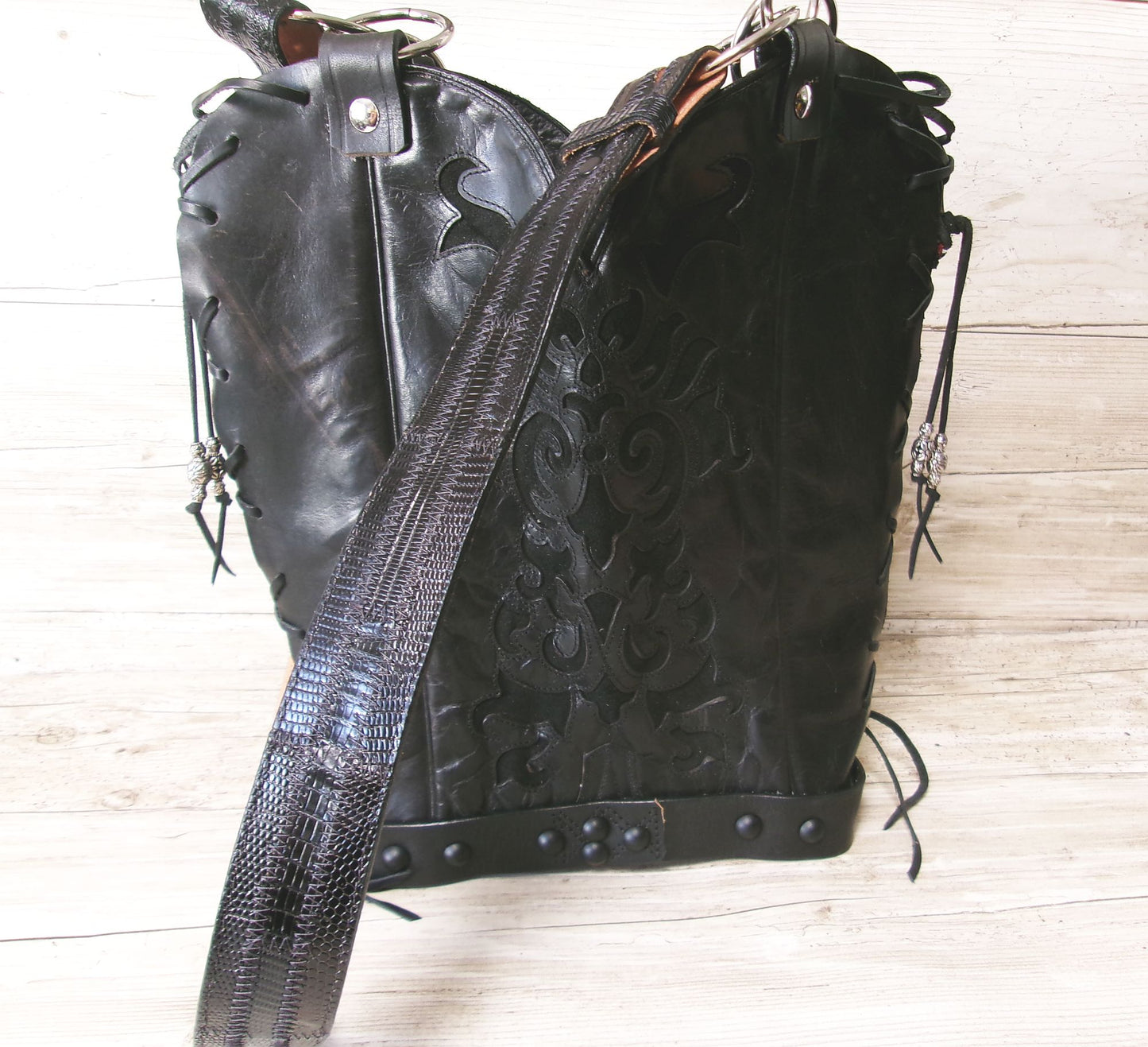 Double Cowboy Boot Purse BK164