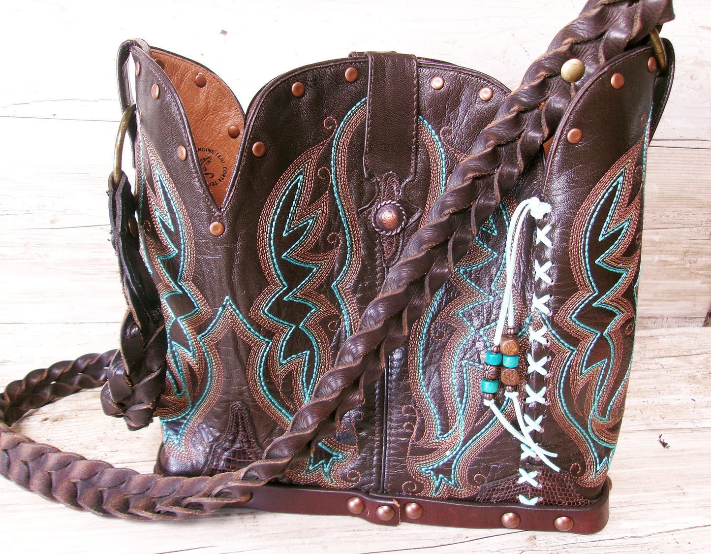 Bucket Bag Cowboy Boot Purse BK167