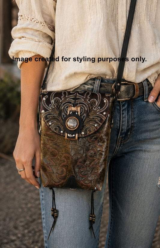 Cowboy Boot Conceal Carry Hipster Bag CB139