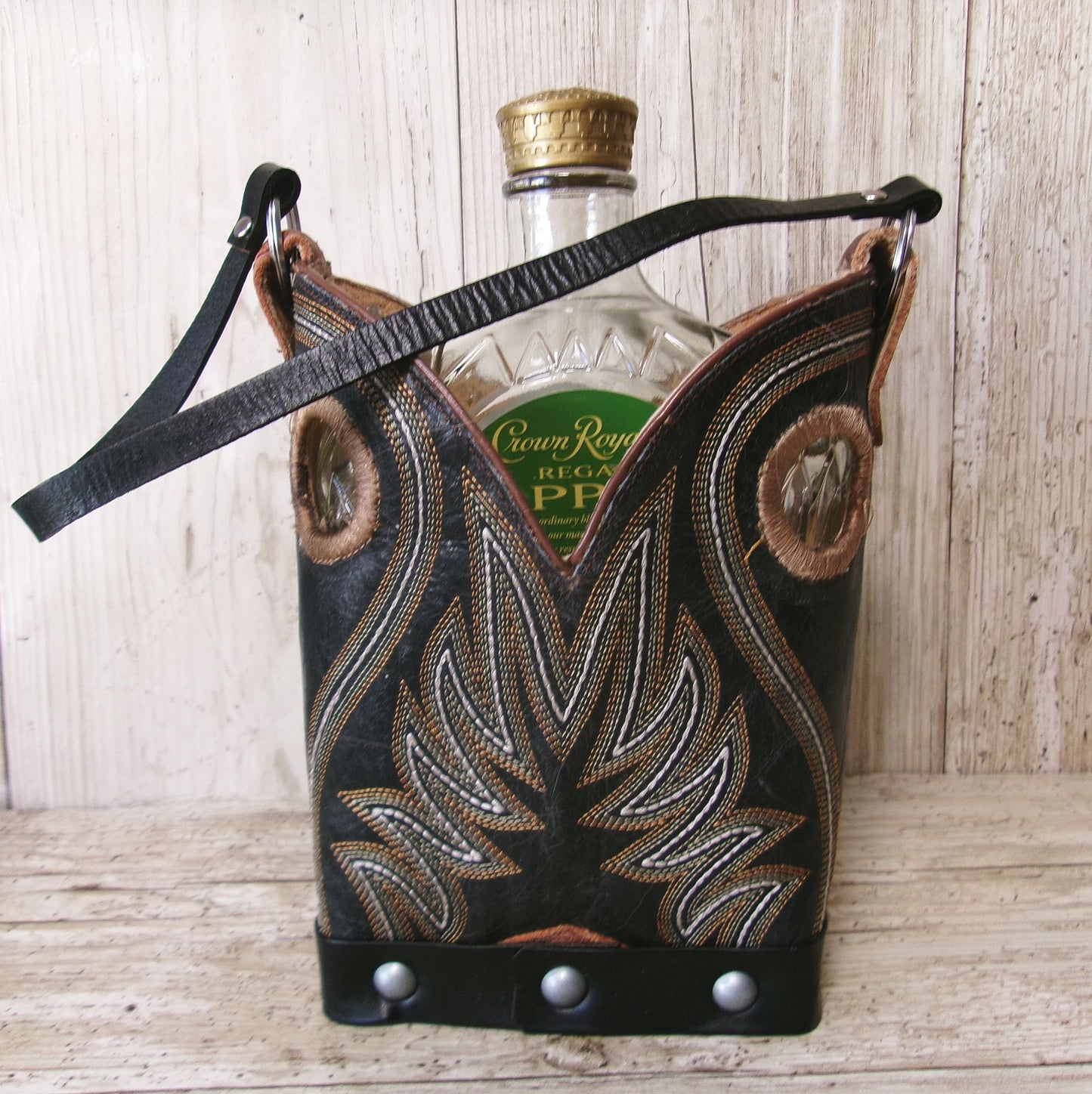 Cowboy Boot Whiskey Tote CR252