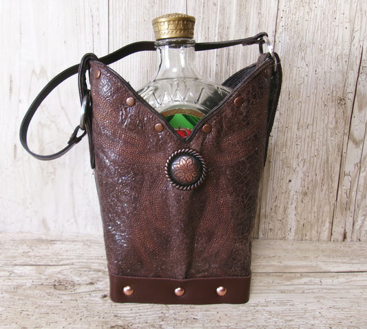 Cowboy Boot Whiskey Tote CR253