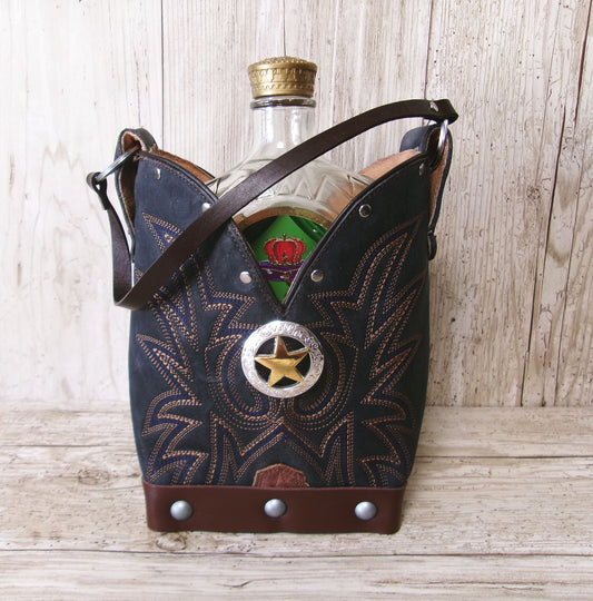 Cowboy Boot Whiskey Tote CR257