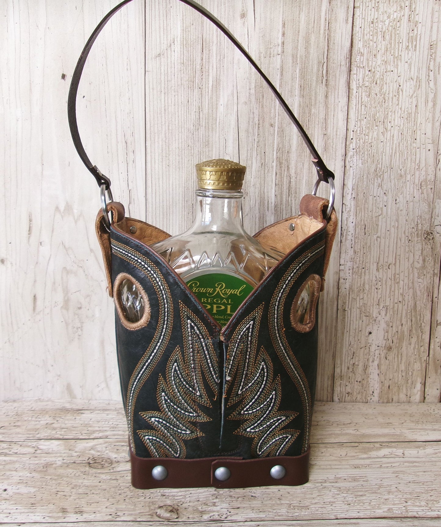 Cowboy Boot Whiskey Tote CR258