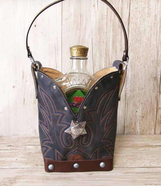 Cowboy Boot Whiskey Tote CR259