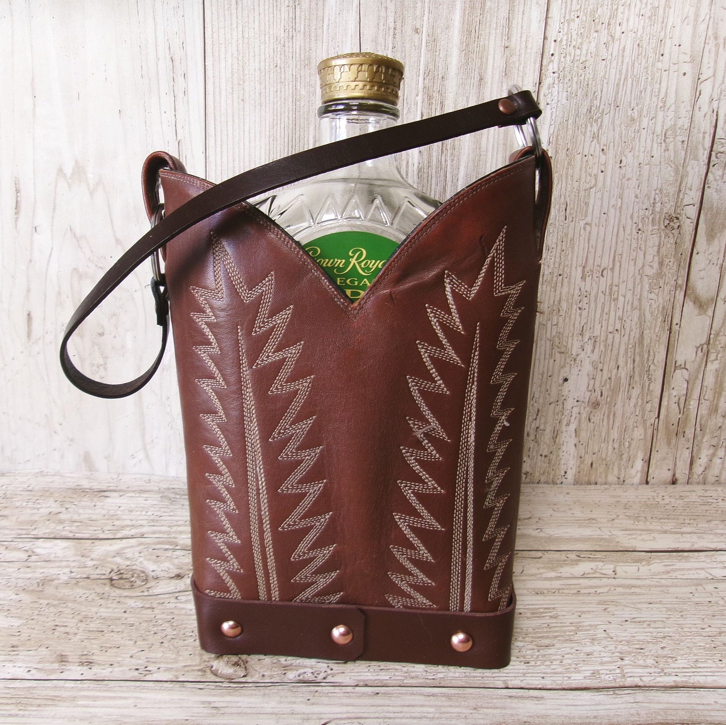 Cowboy Boot Whiskey Tote CR261