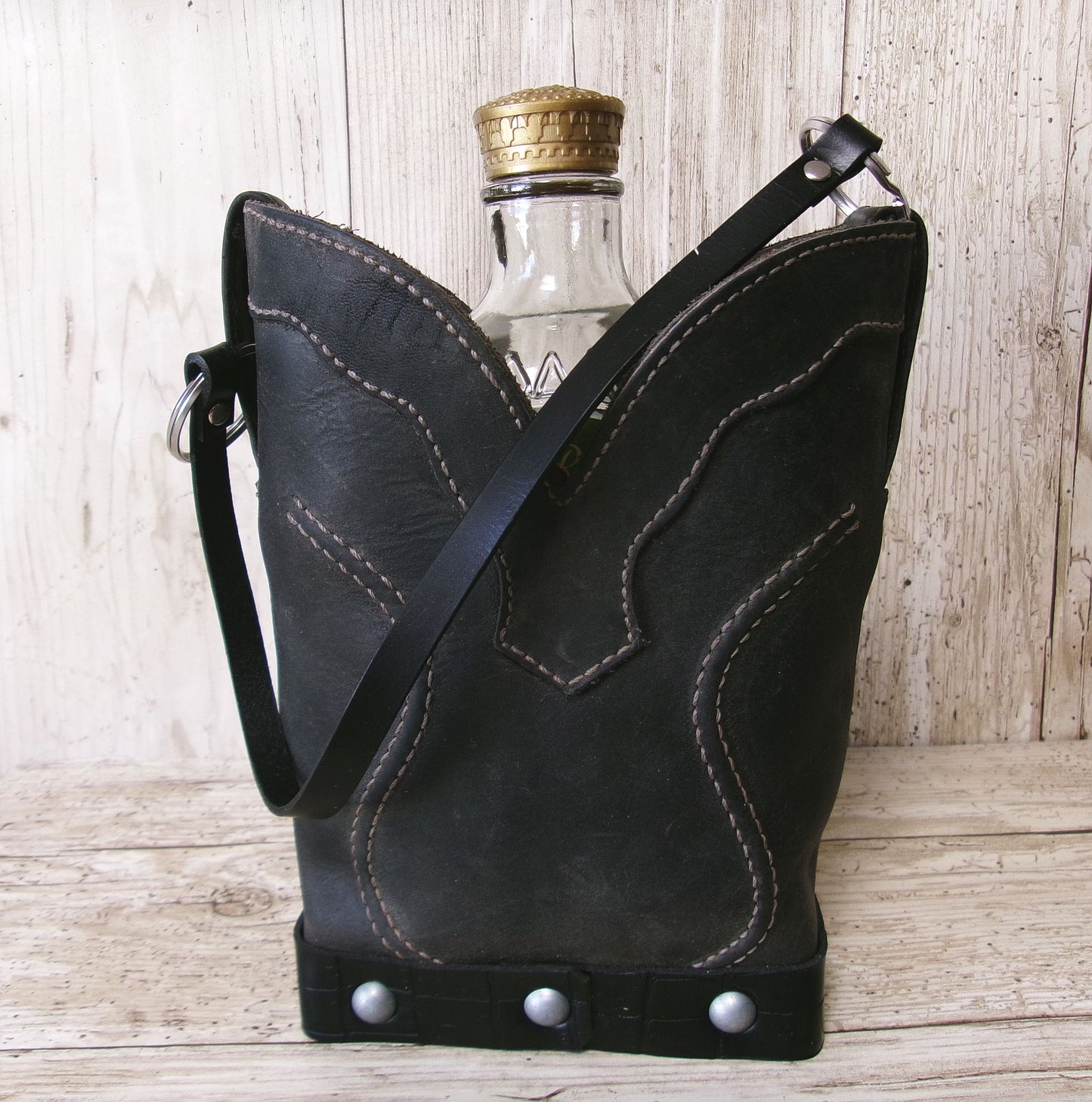 Cowboy Boot Whiskey Tote CR262