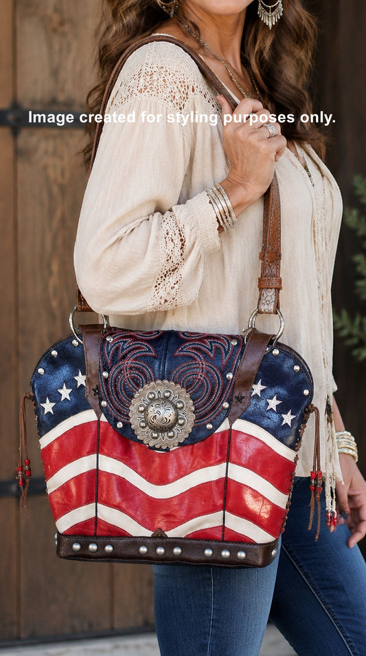 Double Cowboy Boot Purse DB331