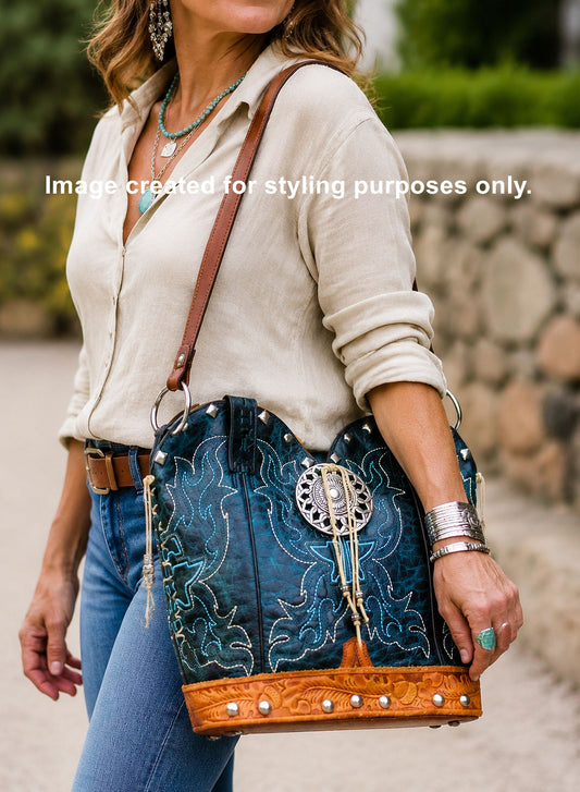 Double Cowboy Boot Purse DB340