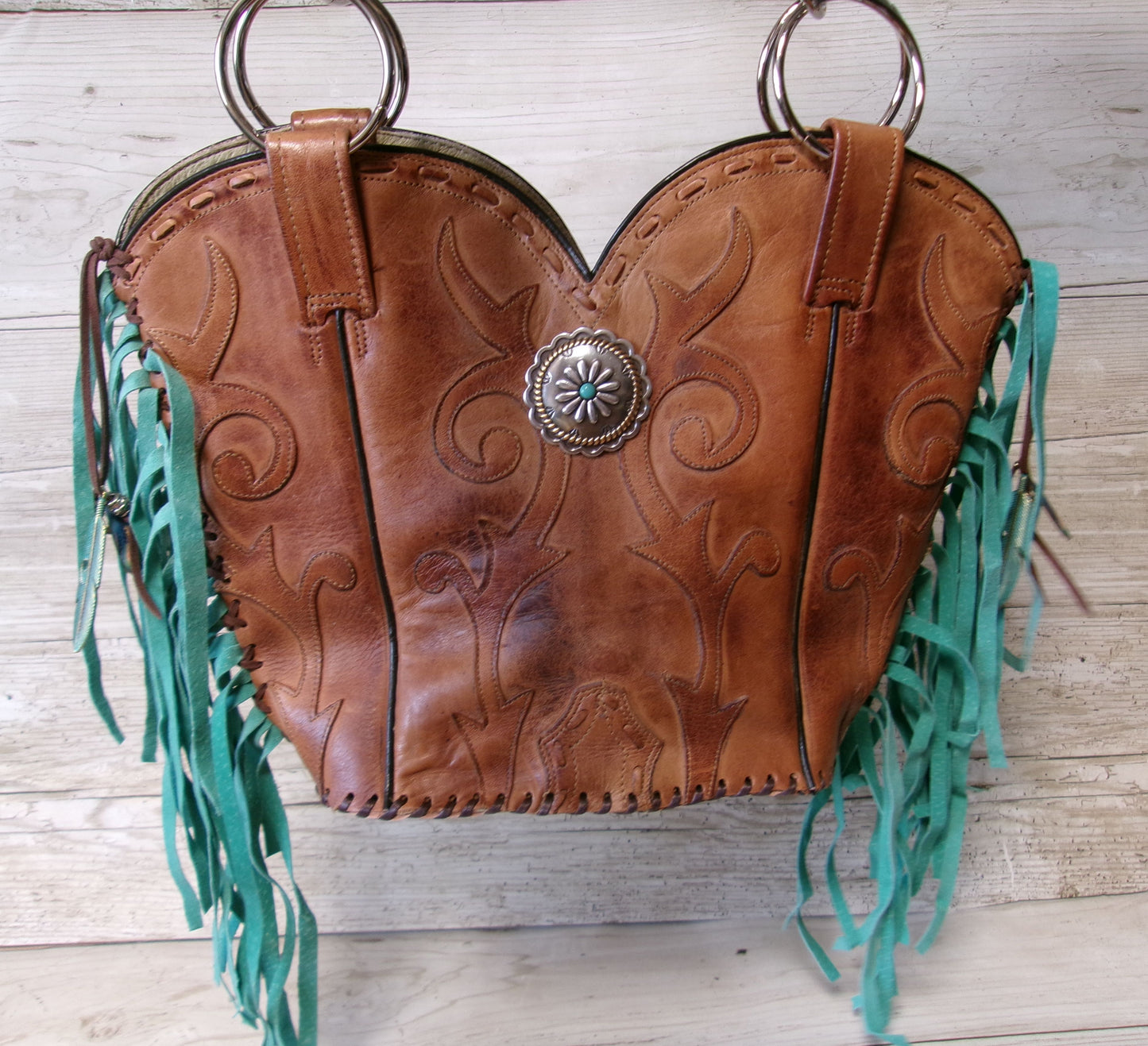 Double Cowboy Boot Purse DB359