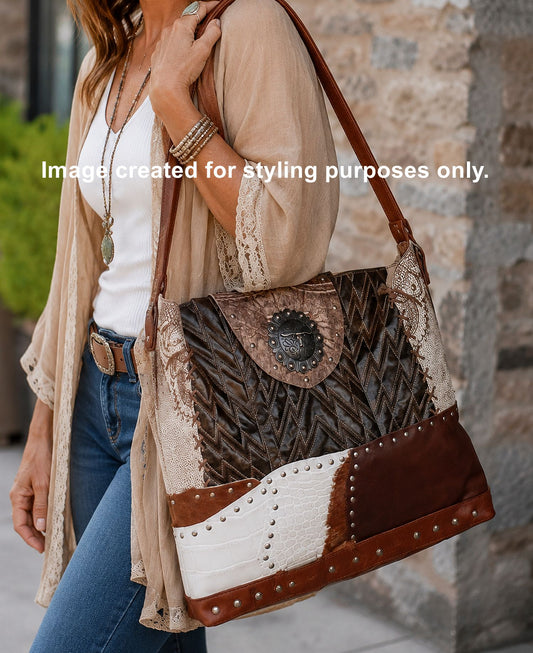 Cowboy Boot Business Tote LT36