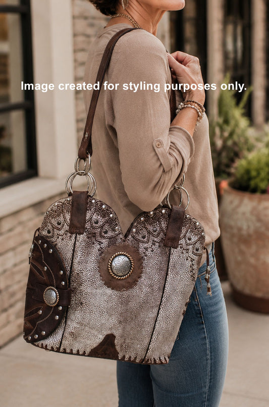 Concealed Carry Cowboy Boot Purse CB84