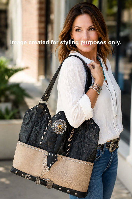 Cowboy Boot Busines Tote LT29