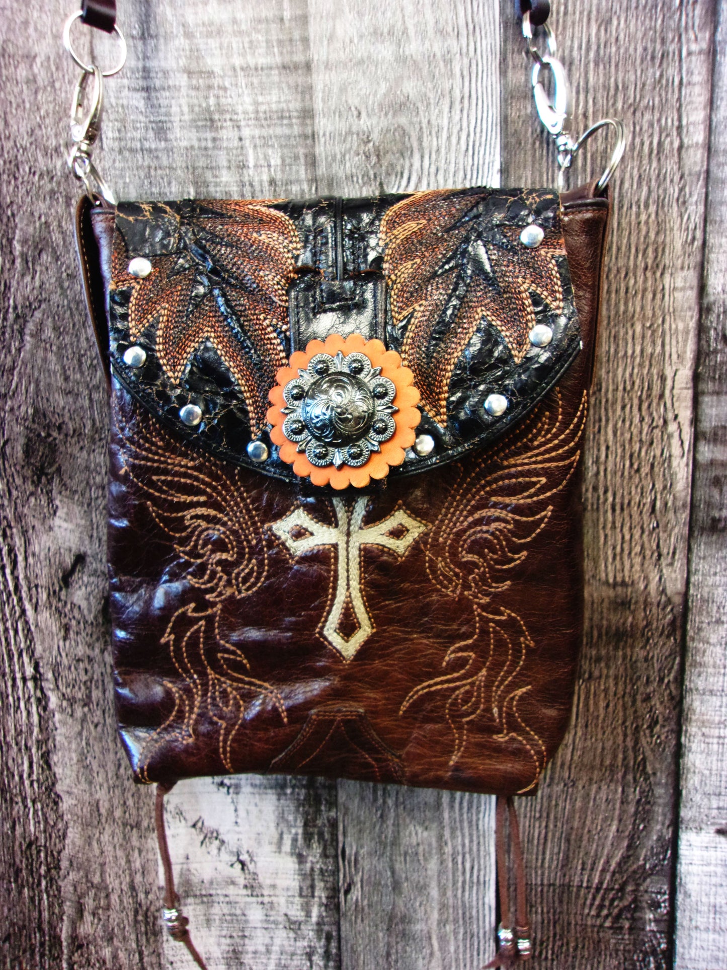 Cowboy Boot Crossbody Hipster Purse HP1029