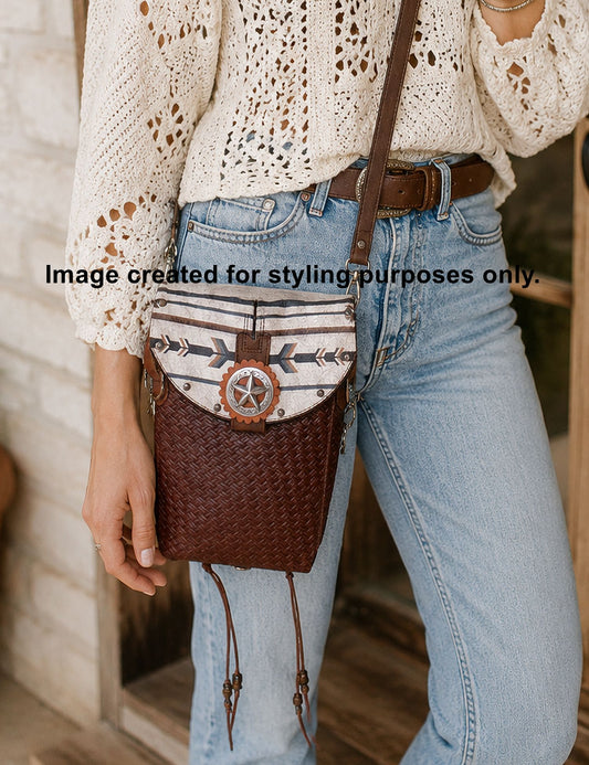 Cowboy Boot Crossbody Hipster Purse HP1032