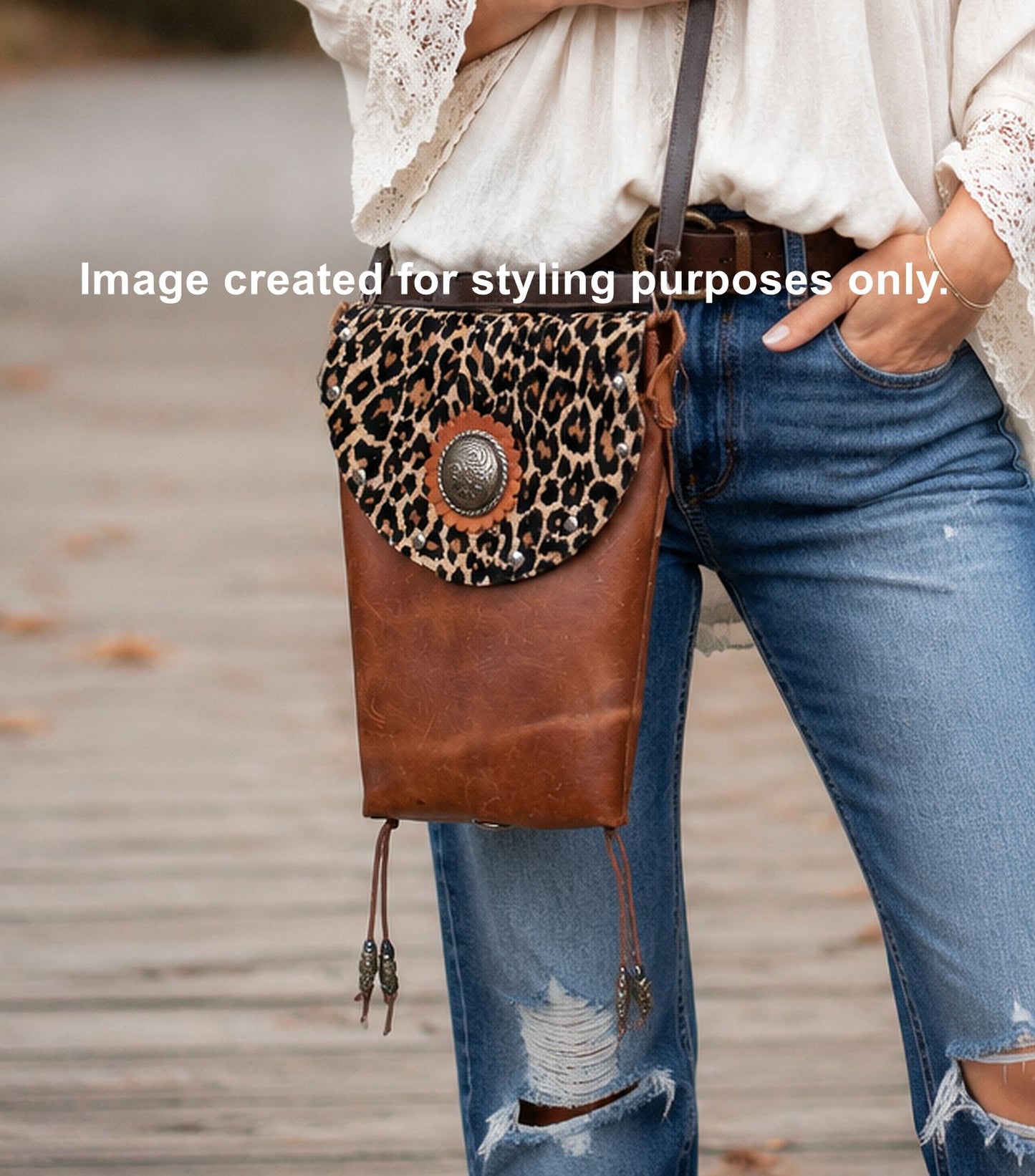 Cowboy Boot Crossbody Hipster Purse HP1034