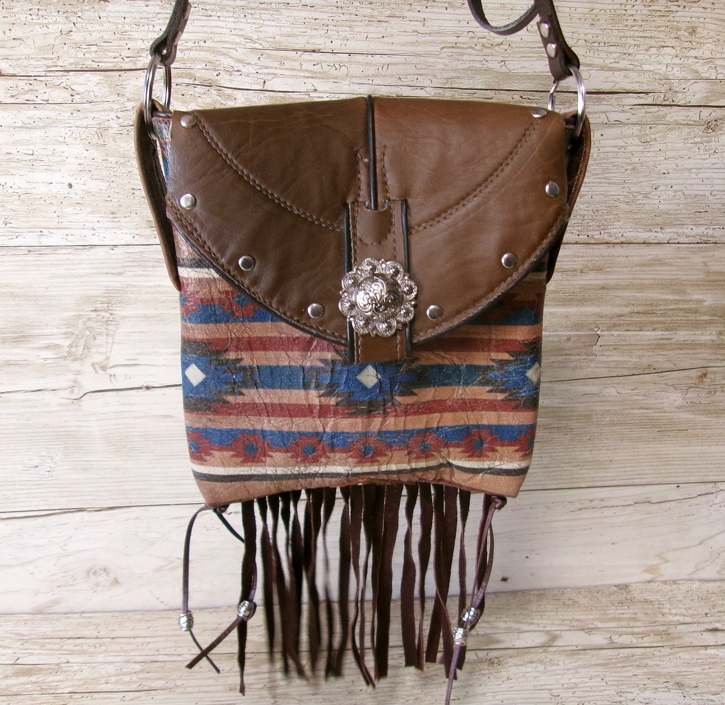 Small Cowboy Boot Purse with Fringe sm309