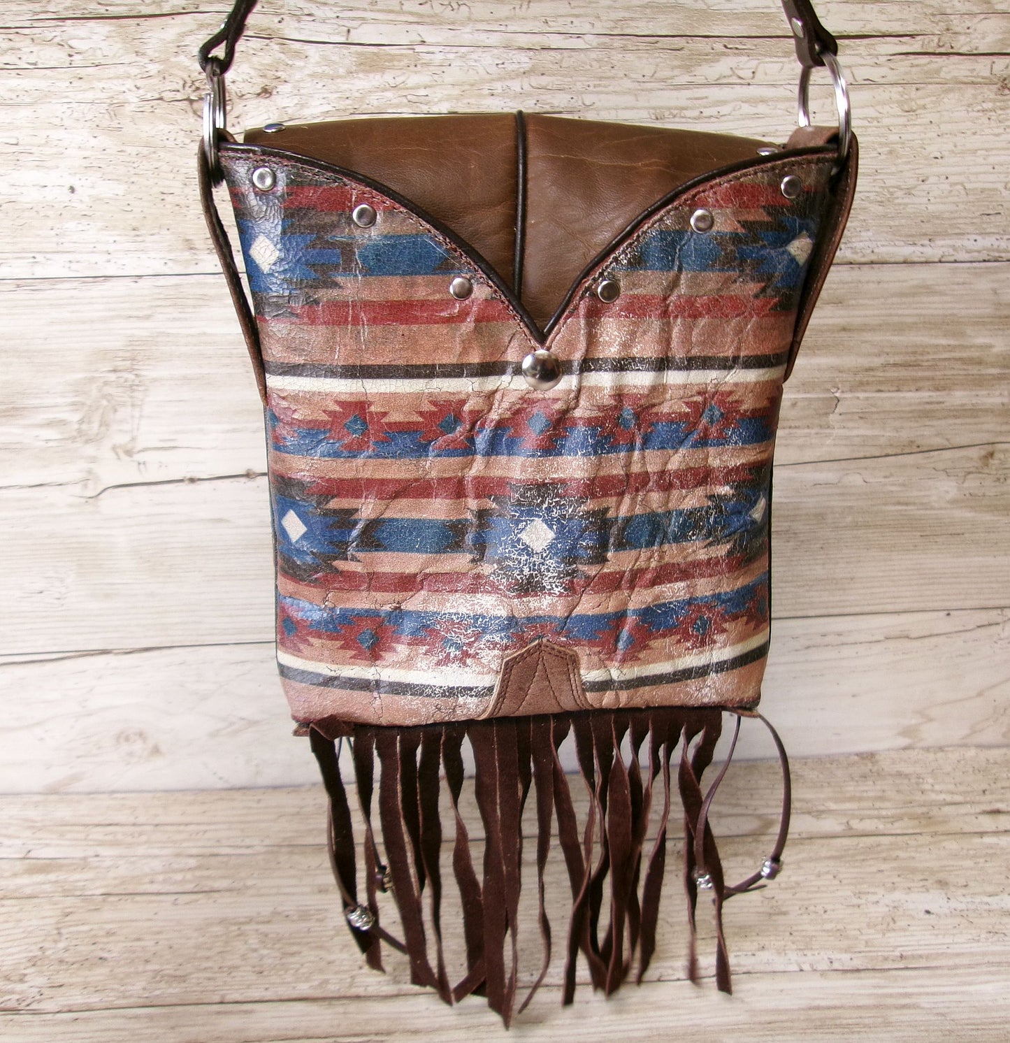 Small Cowboy Boot Purse with Fringe sm309