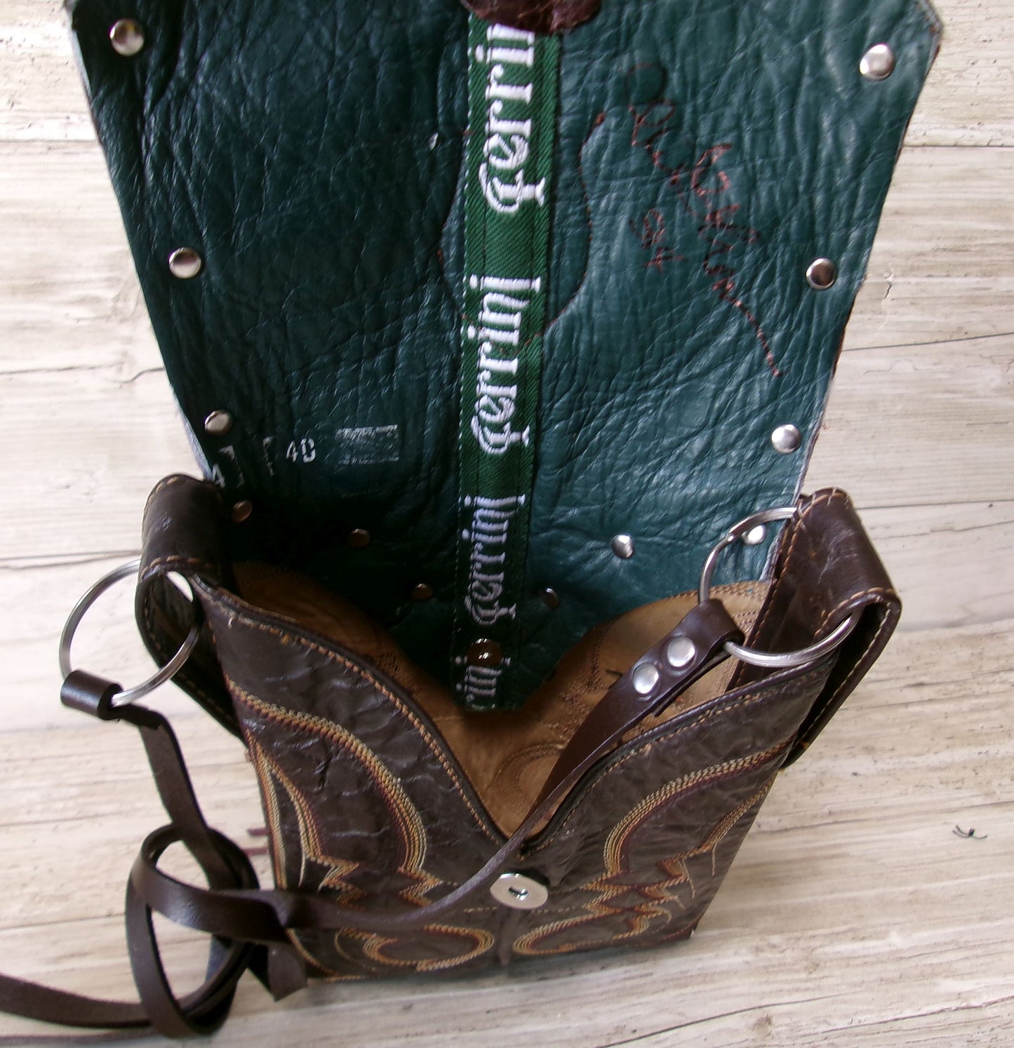 Small Cowboy Boot Purse with Fringe sm314
