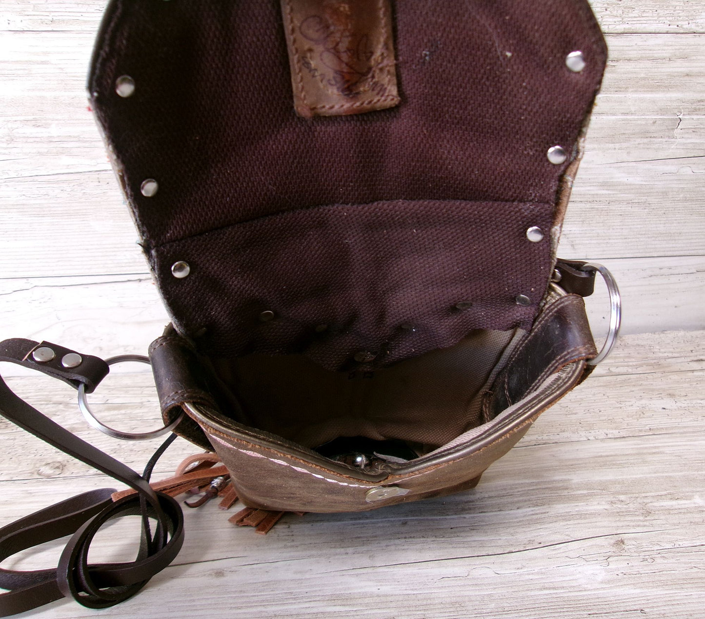 Small Cowboy Boot Purse with Fringe sm316
