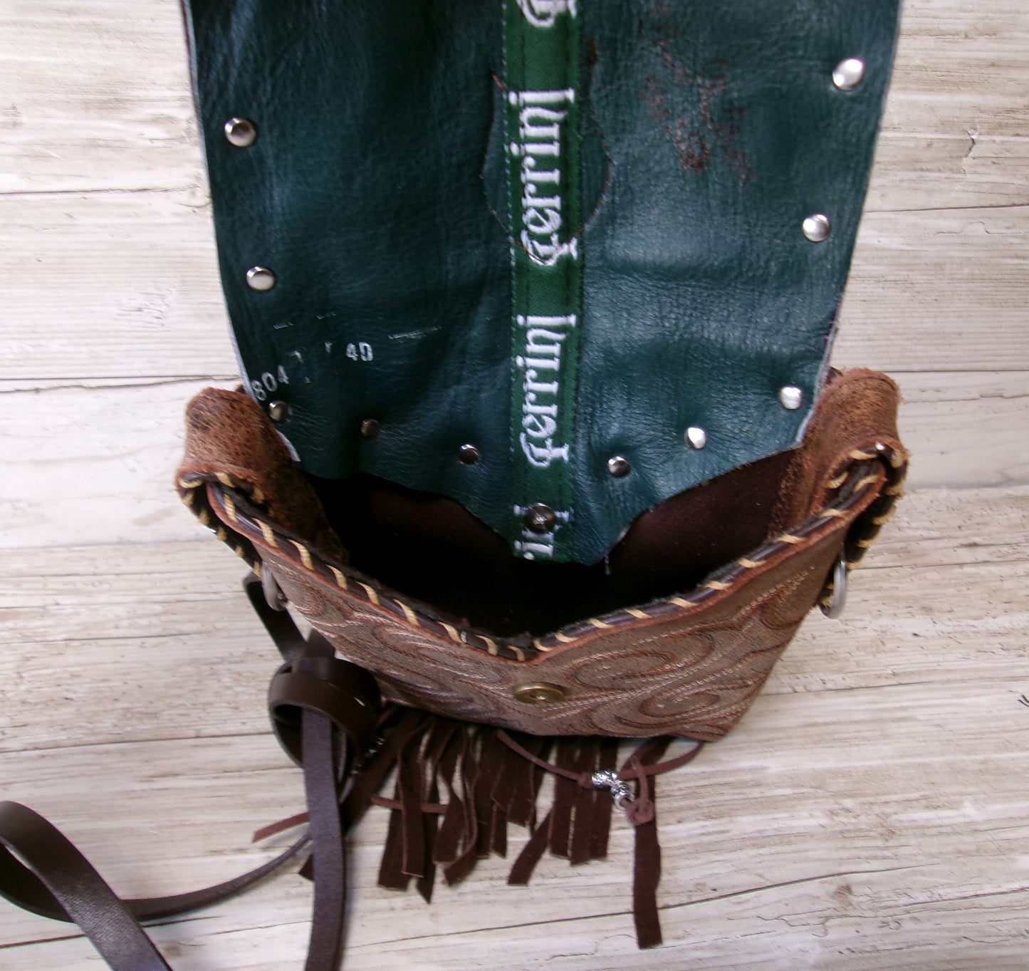 Small Cowboy Boot Purse with Fringe sm317