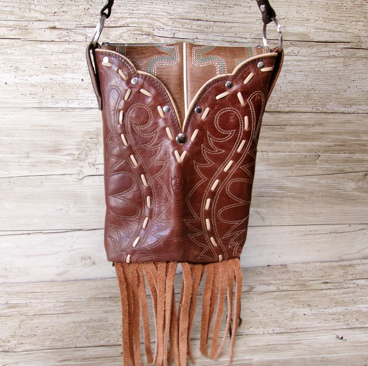 Small Cowboy Boot Purse with Fringe sm318