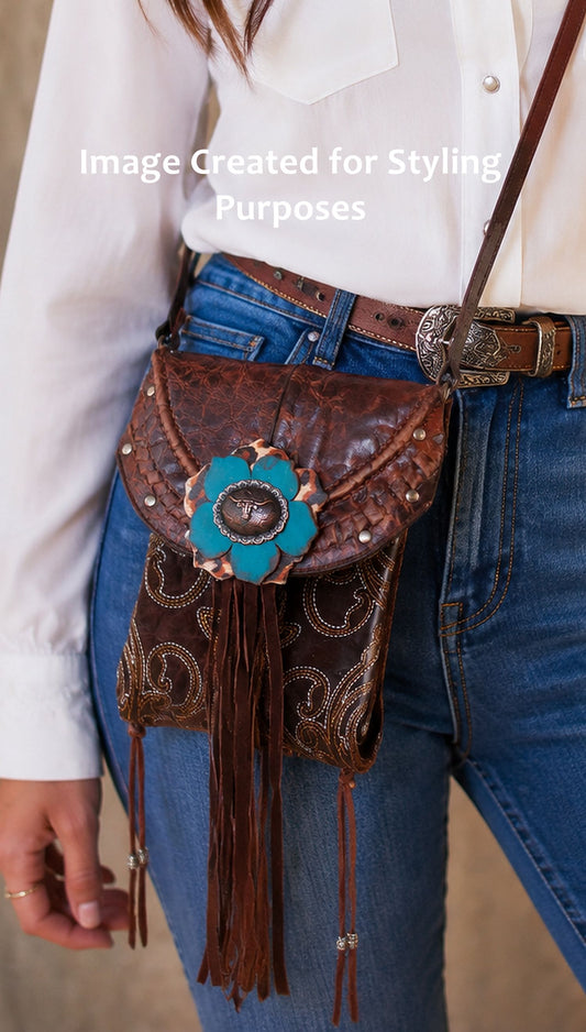 Small Cowboy Boot Purse TX03