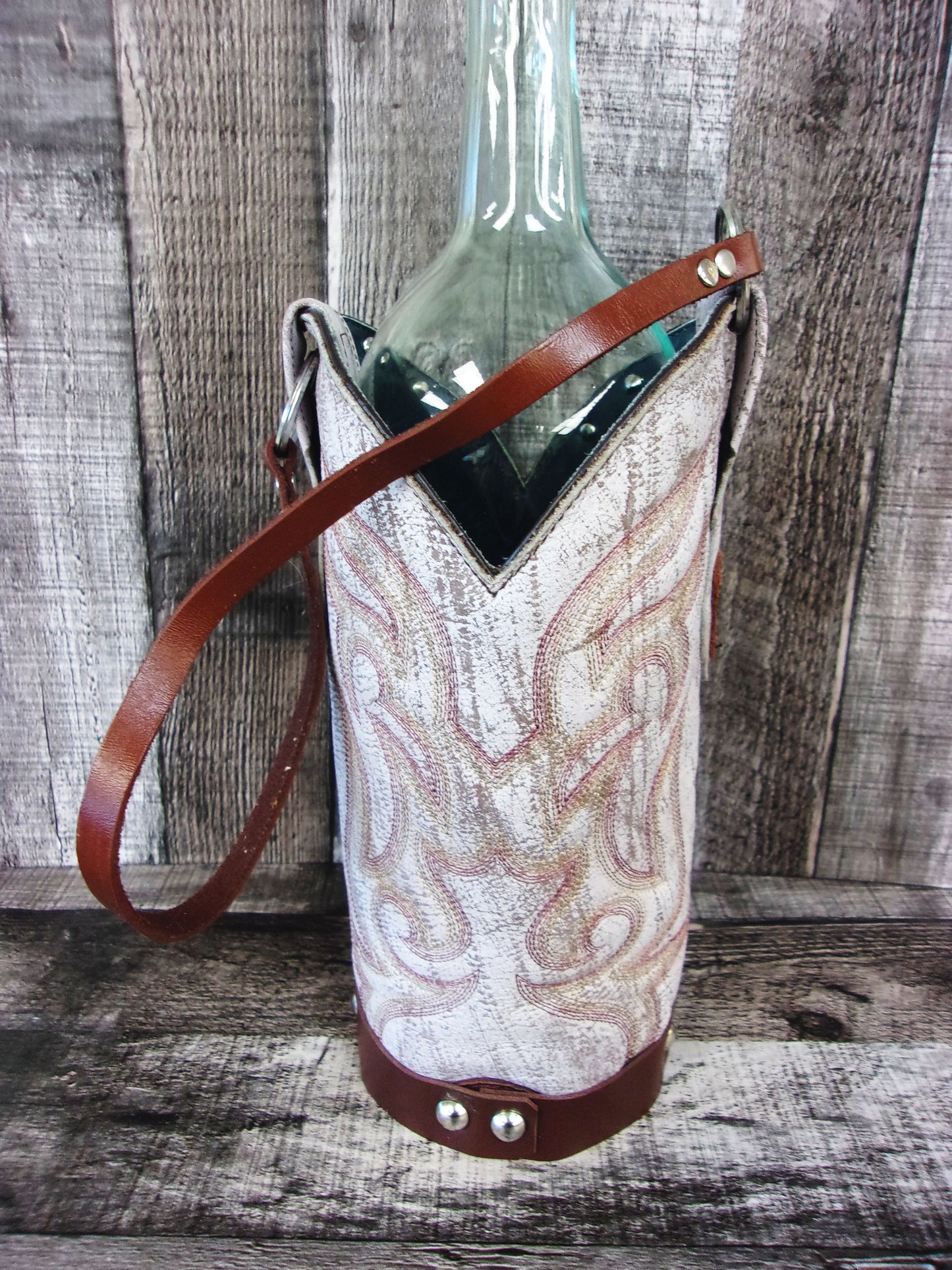 Cowboy Boot Wine Tote wt865