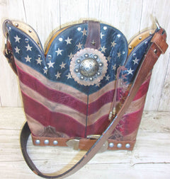 Bucket Bag Cowboy Boot Purse BK123