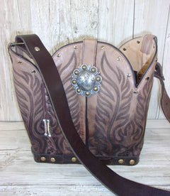 Bucket Bag Cowboy Boot Purse BK127