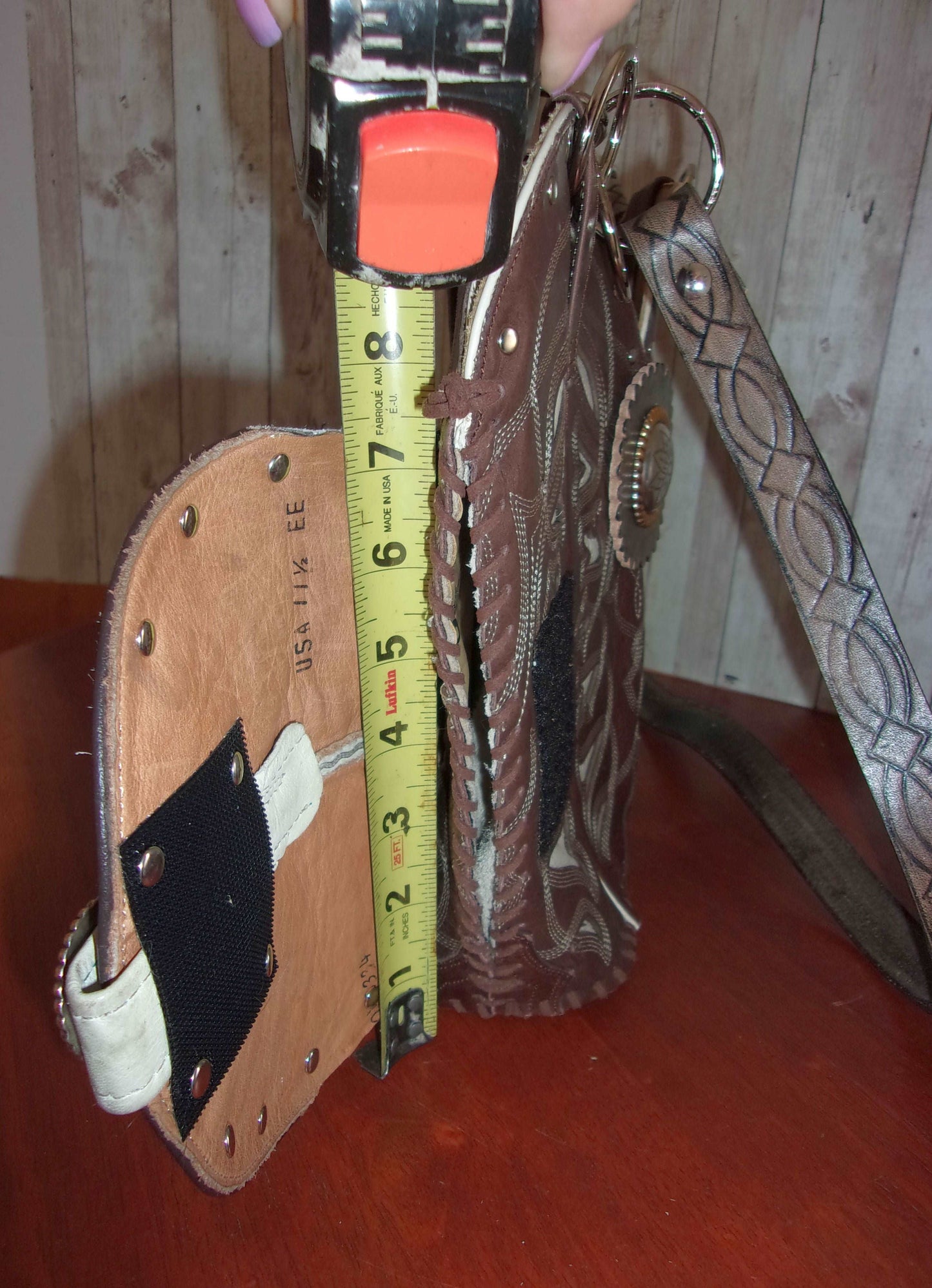 Concealed Carry Cowboy Boot Purse CB60 handcrafted from cowboy boots. Shop Handbags at ChrisThompsonBags.com and buy the best 2nd amendment, conceal carry purse, concealed carry, concealed for her, concealedcarry purse, cowboy boot purse, cowgirl concealed, handgun bag, leather conceal bag, unique concealed, western conceal, western concealed at Chris Thompson Bags.