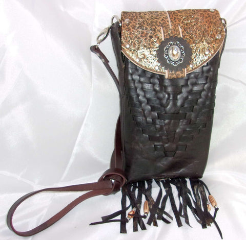 Cowboy Boot Crossbody Fringe Hipster Bag HP614