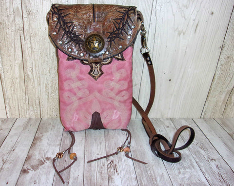 Cowboy Boot Crossbody Hipster Purse HP641