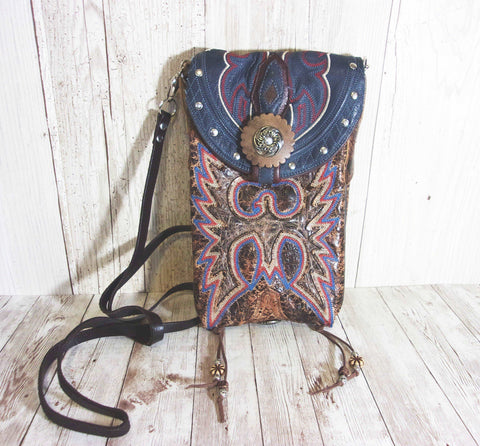 Cowboy Boot Crossbody Hipster Purse HP741