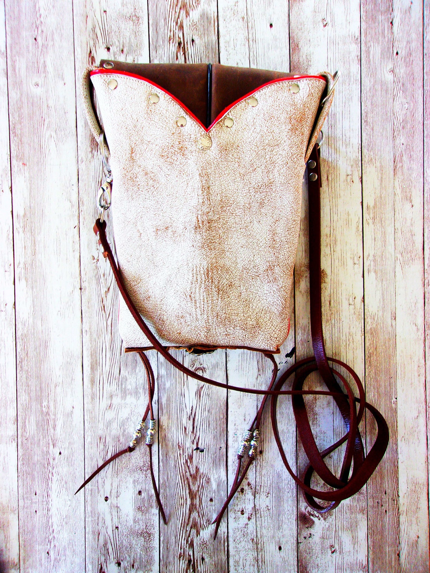 Cowboy Boot Crossbody Hipster Purse HP775 handcrafted from cowboy boots. Shop all unique leather western handbags, purses and totes at Chris Thompson Bags