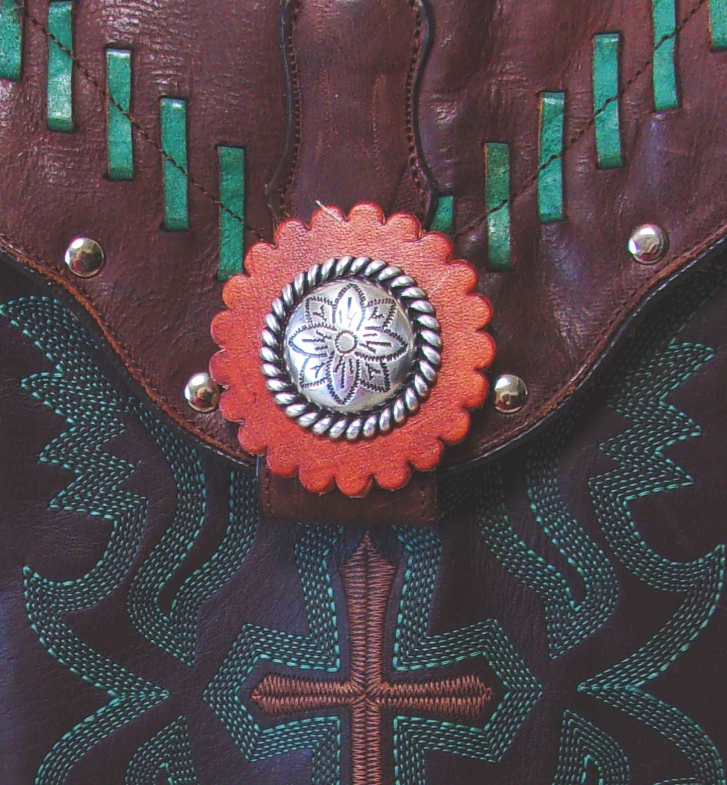 Cowboy Boot Crossbody Hipster Purse HP792 handcrafted from cowboy boots. Shop all unique leather western handbags, purses and totes at Chris Thompson Bags