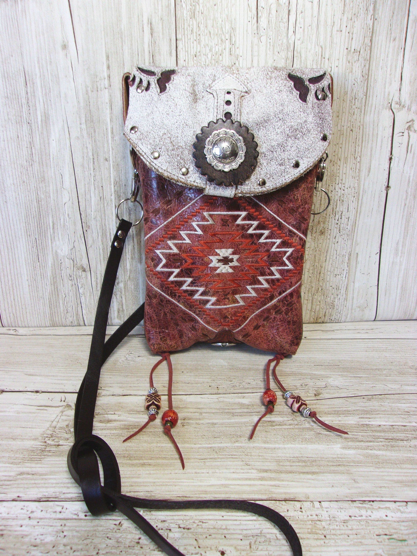 Cowboy Boot Crossbody Hipster Purse HP822 handcrafted from cowboy boots. Shop all unique leather western handbags, purses and totes at Chris Thompson Bags