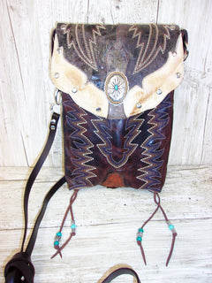 Cowboy Boot Crossbody Hipster Purse HP992