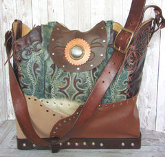 Cowboy Boot Laptop Tote LT44