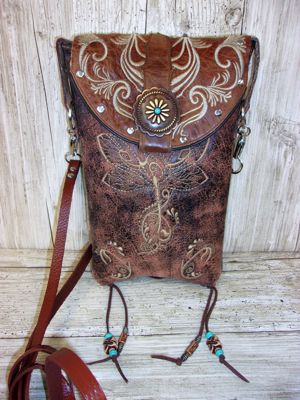Cowboy Boot Purse – Leather Crossbody Purse - Cowboy Boot Purse – Western Hipster HP981 Chris Thompson Bags