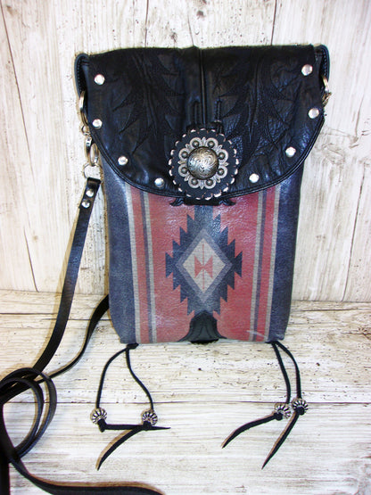 Cowboy Boot Crossbody Hipster Purse HP984 handcrafted from cowboy boots. Shop all unique leather western handbags, purses and totes at Chris Thompson Bags