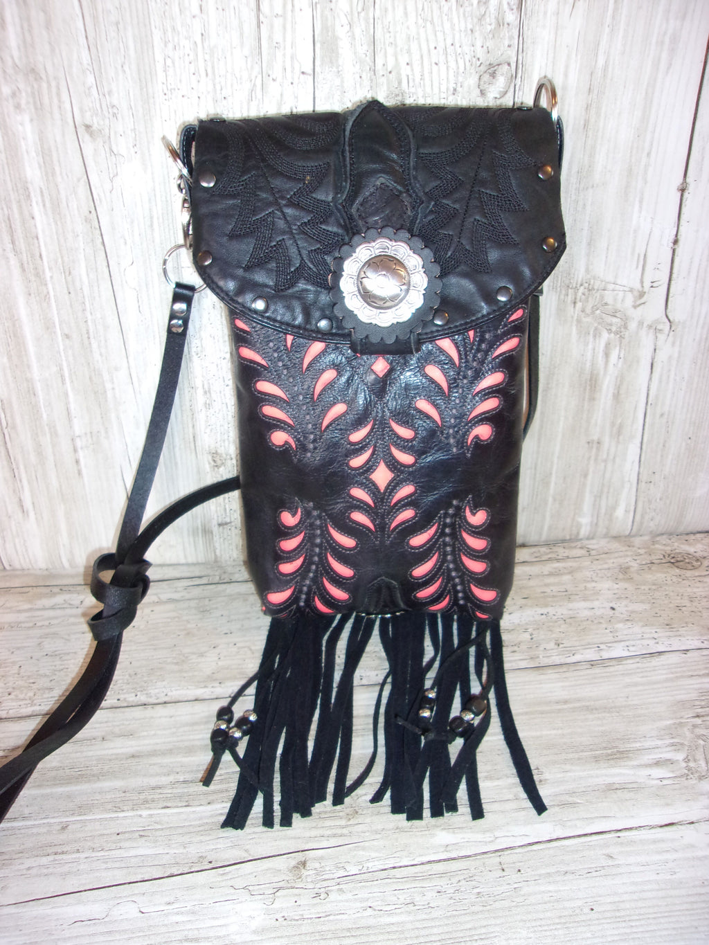Cowboy Boot Purse with Fringe – Crossbody Hipster Purse - Cowboy Boot Purse – Western Hipster HP964 Chris Thompson Bags