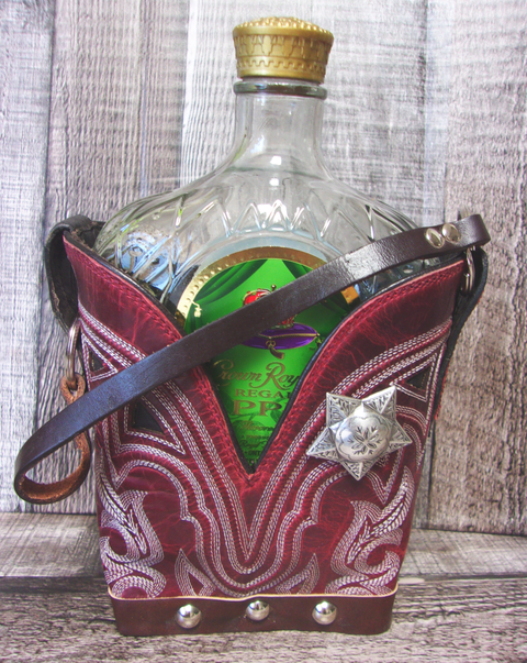 Cowboy Boot Whiskey Tote CR127